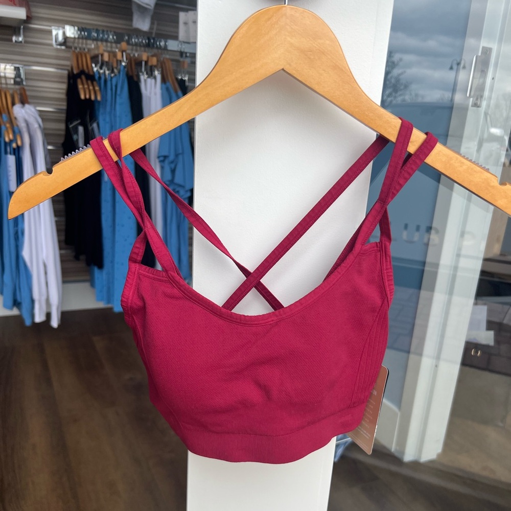 NUX Burgundy Strappy Bra
